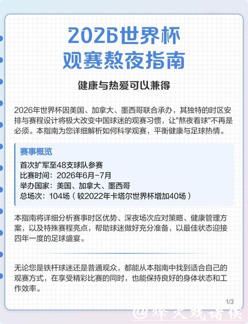 2026世界杯比赛直播全程观看指南